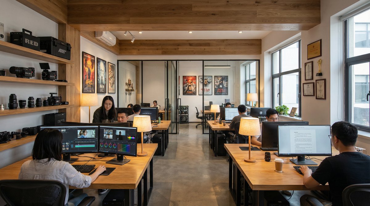 国产主播影视传媒公司办公环境